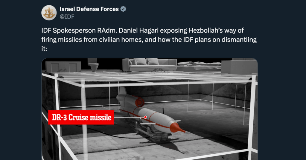 Going From “The Civilian Buildings Are Hamas” To “The Civilian Buildings Are&nbsp;Hezbollah”