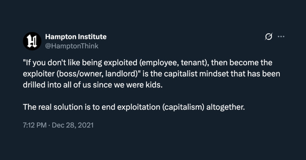 In Capitalism They Tell You To Become The Hammer If You Don’t Like Being The&nbsp;Nail